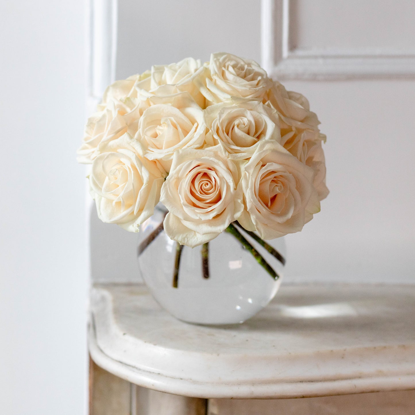 Snowball White Roses